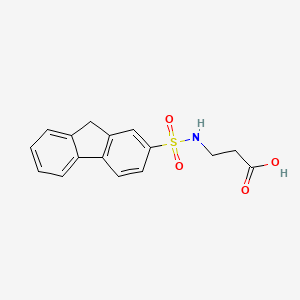 molecular formula C16H15NO4S B1195750 N-2-Fluorenesulfonyl-beta-alanine CAS No. 32869-90-2