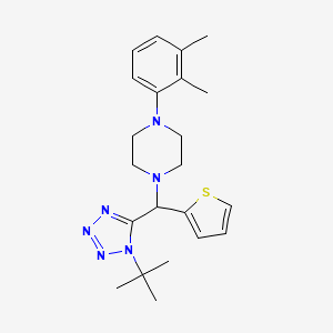 1-[(1-Tert-butyl-5-tetrazolyl)-thiophen-2-ylmethyl]-4-(2,3-dimethylphenyl)piperazine