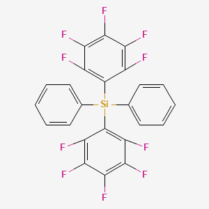 molecular formula C24H10F10Si B11957540 Bis(2,3,4,5,6-pentafluorophenyl)diphenylsilane 
