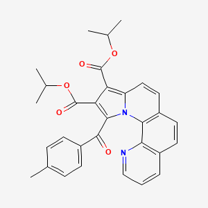 molecular formula C31H28N2O5 B11957578 Diisopropyl 11-(4-methylbenzoyl)pyrrolo[1,2-a][1,10]phenanthroline-9,10-dicarboxylate CAS No. 522592-21-8
