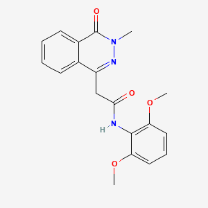 molecular formula C19H19N3O4 B1195758 N-(2,6-dimethoxyphenyl)-2-(3-methyl-4-oxo-1-phthalazinyl)acetamide 
