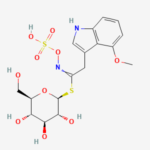 molecular formula C17H22N2O10S2 B1195760 4-Methoxyglucobrassicin 