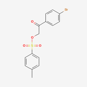 molecular formula C15H13BrO4S B11957606 Ethanone, 1-(4-bromophenyl)-2-[[(4-methylphenyl)sulfonyl]oxy]- CAS No. 98475-05-9