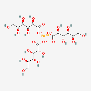 molecular formula C18H33FeO21 B1195761 葡萄糖酸铁 CAS No. 38658-53-6