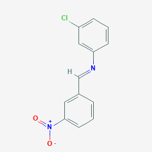 molecular formula C13H9ClN2O2 B11957610 N-(3-chlorophenyl)-1-(3-nitrophenyl)methanimine CAS No. 10480-27-0