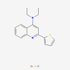 molecular formula C17H19BrN2S B11957623 N,N-diethyl-2-(2-thienyl)-4-quinolinamine hydrobromide CAS No. 853349-75-4