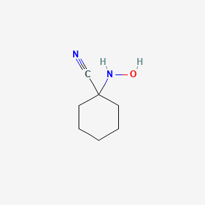 molecular formula C7H12N2O B11957629 1-(Hydroxyamino)cyclohexanecarbonitrile CAS No. 5259-69-8