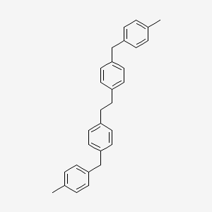 molecular formula C30H30 B11957666 1-Methyl-4-[[4-[2-[4-[(4-methylphenyl)methyl]phenyl]ethyl]phenyl]methyl]benzene CAS No. 6337-81-1