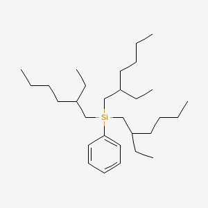 molecular formula C30H56Si B11957674 Tris(2-ethylhexyl)(phenyl)silane 