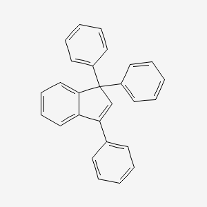 molecular formula C27H20 B11957696 1,1,3-Triphenylindene CAS No. 4614-01-1