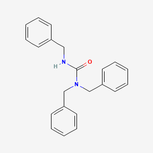 molecular formula C22H22N2O B11957705 Urea, tris(phenylmethyl)- CAS No. 19617-46-0