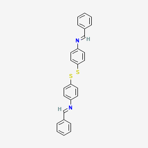 molecular formula C26H20N2S2 B11957708 N-[4-[[4-[(E)-benzylideneamino]phenyl]disulfanyl]phenyl]-1-phenyl-methanimine 