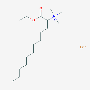 molecular formula C17H36BrNO2 B11957713 1-Ethoxy-N,N,N-trimethyl-1-oxo-2-dodecanaminium bromide CAS No. 10558-30-2