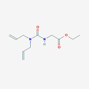 molecular formula C11H18N2O3 B11957753 Ethyl 2-(3,3-diallylureido)acetate CAS No. 78154-03-7