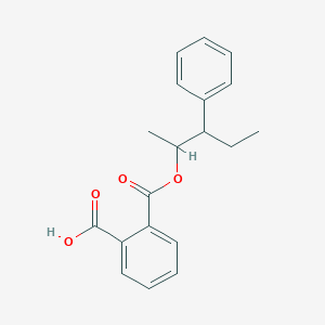 molecular formula C19H20O4 B11957778 2-{[(3-Phenylpentan-2-yl)oxy]carbonyl}benzoic acid 