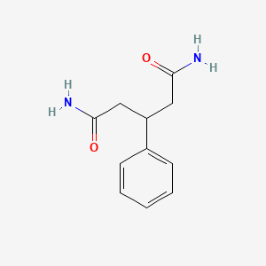 molecular formula C11H14N2O2 B11957784 Pentanediamide, 3-phenyl- CAS No. 78533-83-2