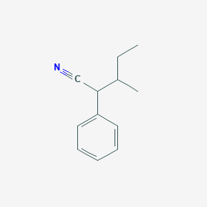 molecular formula C12H15N B11957790 3-Methyl-2-phenylvaleronitrile 