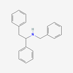 molecular formula C21H21N B11957816 N-Benzyl-alpha-phenylphenethylamine CAS No. 33542-84-6