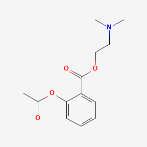 molecular formula C13H17NO4 B1195788 Dimethylaminoethyl acetylsalicylate CAS No. 52461-48-0