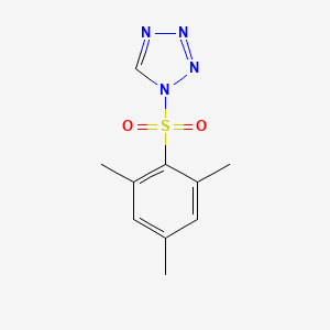 molecular formula C10H12N4O2S B1195789 Mesitylene sulfonyltetrazole CAS No. 59128-89-1