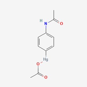 molecular formula C10H11HgNO3 B11957903 4-Acetamidophenylmercuric acetate CAS No. 7299-21-0