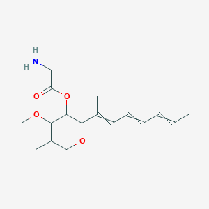 (4-Methoxy-5-methyl-2-octa-2,4,6-trien-2-yloxan-3-yl) 2-aminoacetate