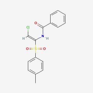 molecular formula C16H14ClNO3S B11957963 N-[(E)-2-chloro-1-(4-methylphenyl)sulfonylethenyl]benzamide CAS No. 136800-80-1
