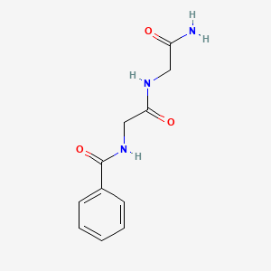 molecular formula C11H13N3O3 B11957974 N-(Benzoylglycyl)glycine amide CAS No. 76264-62-5