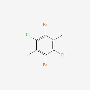 molecular formula C8H6Br2Cl2 B11957986 Benzene, 1,4-dibromo-2,5-dichloro-3,6-dimethyl- CAS No. 89244-52-0