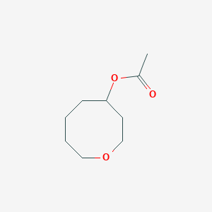 molecular formula C9H16O3 B11957994 4-Oxocanyl acetate 