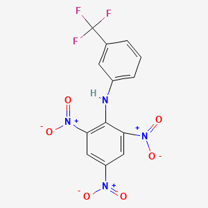 molecular formula C13H7F3N4O6 B11957995 N-Picryl-alpha,alpha,alpha-trifluoro-M-toluidine CAS No. 51859-13-3