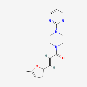 2-{4-[3-(5-Methyl-2-furyl)acryloyl]-1-piperazinyl}pyrimidine