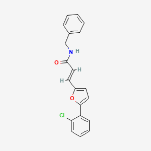 molecular formula C20H16ClNO2 B11958009 N-Benzyl-3-(5-(2-chlorophenyl)furan-2-yl)acrylamide CAS No. 853356-05-5