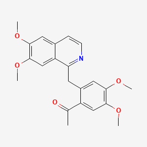 molecular formula C22H23NO5 B11958023 Pseudocoralyne CAS No. 38714-92-0