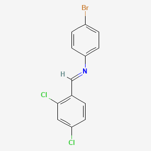 molecular formula C13H8BrCl2N B11958027 4-Bromo-N-(2,4-dichlorobenzylidene)aniline CAS No. 14632-35-0