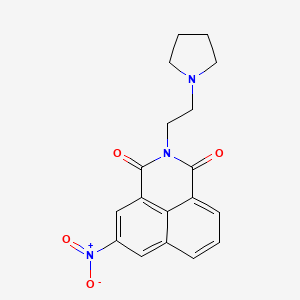 molecular formula C18H17N3O4 B1195805 Pinafide CAS No. 54824-20-3