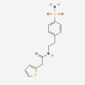 N-[2-(4-sulfamoylphenyl)ethyl]-2-(2-thienyl)acetamide