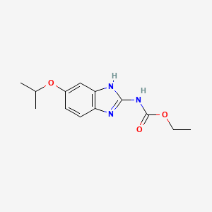 molecular formula C13H17N3O3 B11958096 ethyl 5-isopropoxy-1H-benzimidazol-2-ylcarbamate CAS No. 882864-97-3