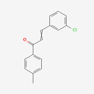 molecular formula C16H13ClO B11958109 (2E)-3-(3-Chlorophenyl)-1-(4-methylphenyl)-2-propen-1-one 