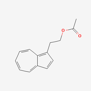 molecular formula C14H14O2 B1195817 1-Azuleneethanol, acetate 
