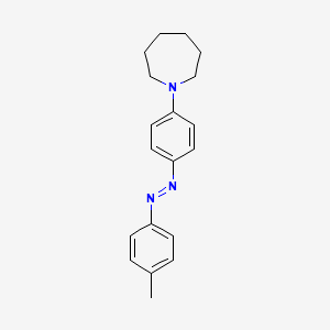 molecular formula C19H23N3 B11958194 Hexahydro-1-(4-(P-tolylazo)phenyl)-1H-azepine CAS No. 152173-67-6