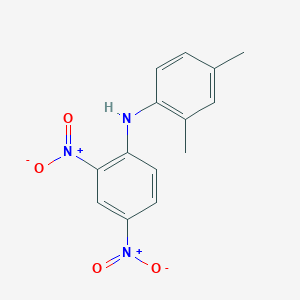 molecular formula C14H13N3O4 B11958227 N-(2,4-dinitrophenyl)-2,4-dimethylaniline 