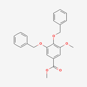 molecular formula C23H22O5 B11958250 Methyl 3-methoxy-4,5-bis(phenylmethoxy)benzoate CAS No. 70845-72-6