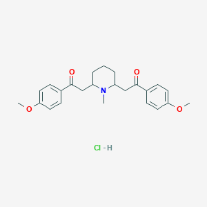 molecular formula C24H30ClNO4 B11958259 P,P'-Dimethoxylobelanine hydrochloride 