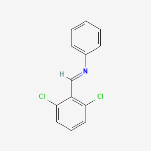 molecular formula C13H9Cl2N B1195828 N-(2,6-Dichlorobenzylidene)aniline CAS No. 33629-92-4