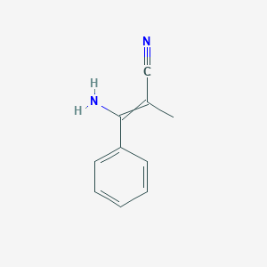 molecular formula C10H10N2 B11958281 3-Amino-2-methyl-3-phenyl-acrylonitrile 