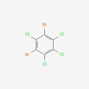 molecular formula C6Br2Cl4 B11958306 Benzene, 1,3-dibromo-2,4,5,6-tetrachloro- CAS No. 13074-98-1