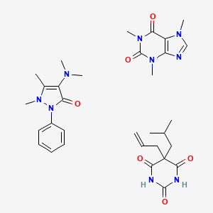 molecular formula C32H43N9O6 B1195832 Optalidon CAS No. 60382-50-5