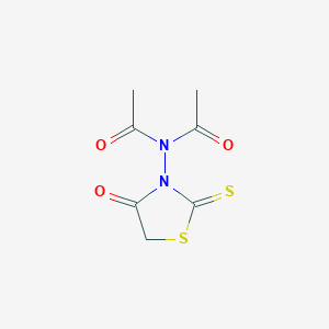 molecular formula C7H8N2O3S2 B11958329 Rhodanine, N-diacetylamino- CAS No. 20904-81-8
