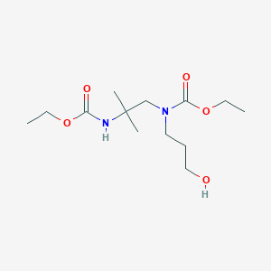 molecular formula C13H26N2O5 B11958332 Ethyl {2-[(ethoxycarbonyl)amino]-2-methylpropyl}(3-hydroxypropyl)carbamate CAS No. 6630-07-5